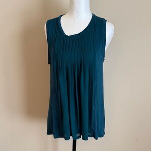Simply Vera Vera Wang Tank Teal Blue Size Large